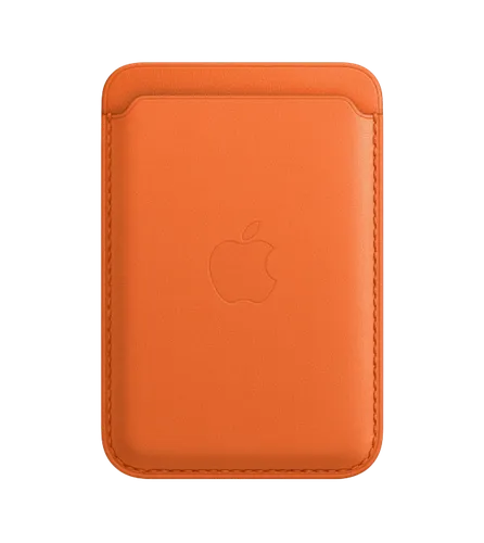 Кошелек Apple iPhone Leather Wallet with MagSafe 2nd Gen, Orange