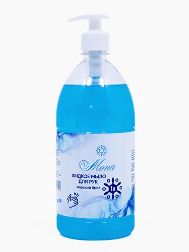 Qo'llar uchun suyuq sovun Mona Dengiz shamoli, 1000 ml