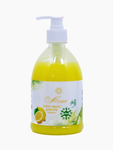 Suyuq qo'l sovuni Mona Limon, 500 ml, Sariq