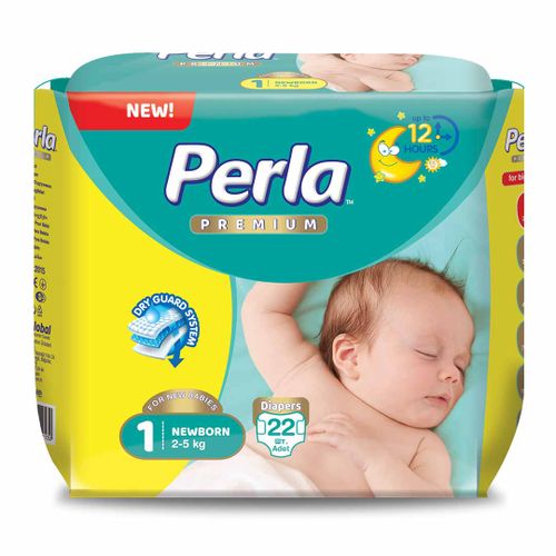 Подгузники Perla Premium Eco Размер 1 NewBorn (2-5 кг), 22 шт