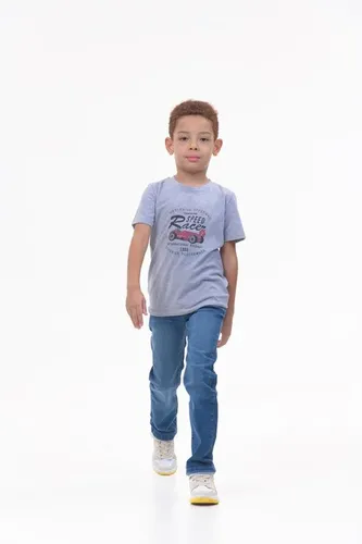 Детская футболка для мальчиков Rumino Jeans BOYFK10GRWC030, Серый, фото № 14