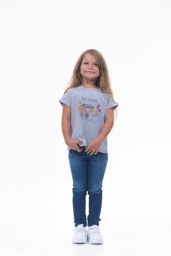 Детская футболка для девочек Rumino Jeans GRLFK4GRWFDS020, Серый, фото № 14
