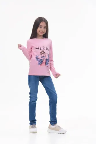 Детская кофта с длинным рукавом для девочек Rumino Jeans GS008PWG003, Розовый