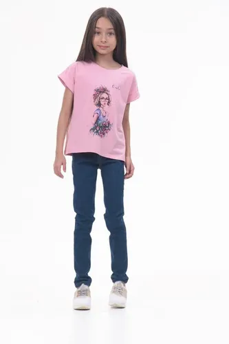 Детская футболка для девочек Rumino Jeans GRLFK34PWG035, Розовый, фото № 9
