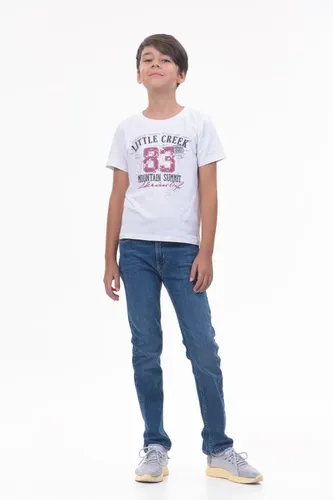 Детская футболка для мальчиков Rumino Jeans BOYFK51WHTWLS012, Белый