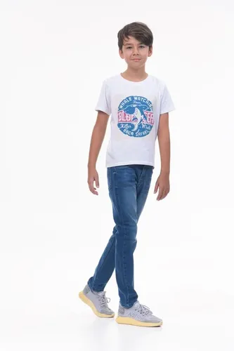 Детская футболка для мальчиков Rumino Jeans BOYFK51WHTWS017, Белый, фото № 19