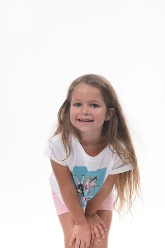 Детская футболка для девочек Rumino Jeans GRLFK41WHTWGS053, Белый, O'zbekistonda