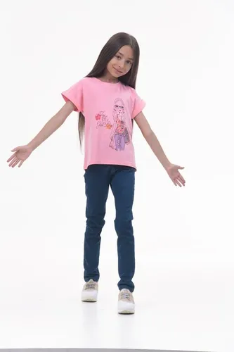 Детская футболка для девочек Rumino Jeans GRLFK15LPWG003, Розовый, фото № 16