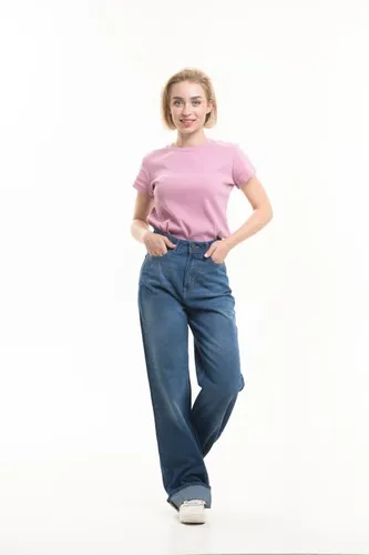 Женская футболка Rumino Jeans TSHRTWMNDPNK005, Темно-розовый