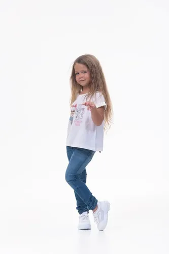 Детская футболка для девочек Rumino Jeans GRLFK41WHTWG071, Белый, arzon