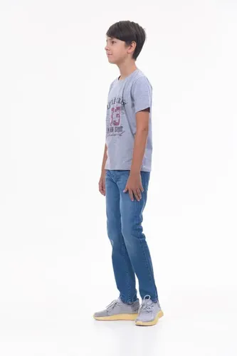 Детская футболка для мальчиков Rumino Jeans BOYFK25GRWLS011, Серый, O'zbekistonda