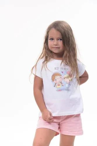 Детская футболка для девочек Rumino Jeans GRLFK7WHTWGS057, Белый, фото