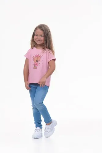 Детская футболка для девочек Rumino Jeans GRLFK3PWBR004, Розовый, arzon