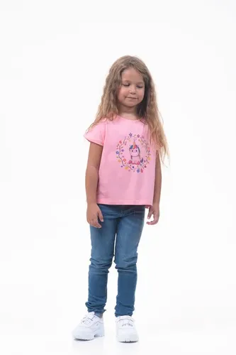 Детская футболка для девочек Rumino Jeans GRLFK1LPWUC016, Розовый, купить недорого