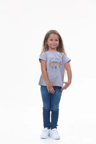 Детская футболка для девочек Rumino Jeans GRLFK4GRWFDS020, Серый, фото № 9