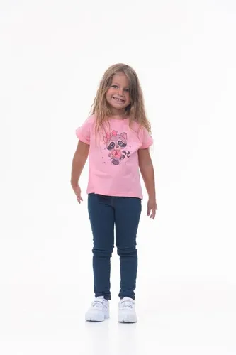 Детская футболка для девочек Rumino Jeans GRLFK1PWAM031, Розовый, фото