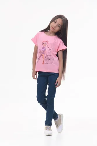 Детская футболка для девочек Rumino Jeans GRLFK15PKWG066, Розовый
