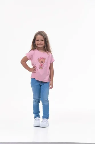 Детская футболка для девочек Rumino Jeans GRLFK3PWBR004, Розовый, фото № 12