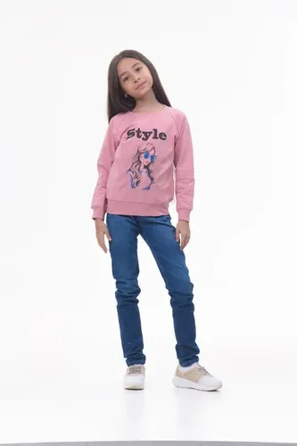 Детская кофта с длинным рукавом для девочек Rumino Jeans GS003PWG011, Розовый