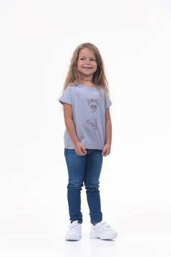 Детская футболка для девочек Rumino Jeans GRLFK4GRWG022, Серый, фото № 9