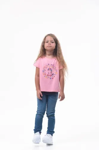 Детская футболка для девочек Rumino Jeans GRLFK1LPWUC016, Розовый