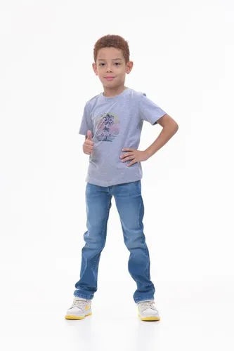 Детская футболка для мальчиков Rumino Jeans BOYFK10GRWB029, Серый, фото № 13