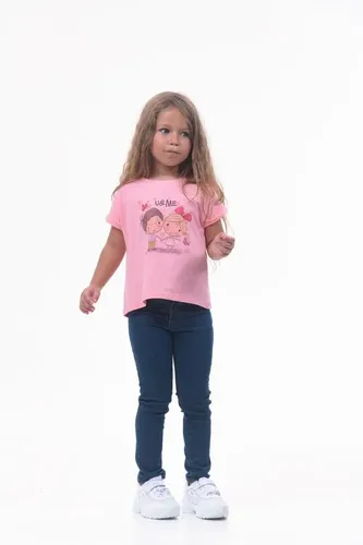 Детская футболка для девочек Rumino Jeans GRLFK2PWBDG026, Розовый, 5000000 UZS