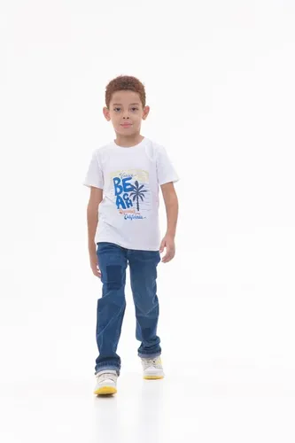 Детская футболка для мальчиков Rumino Jeans BOYFK44WHTWB034, Белый, O'zbekistonda