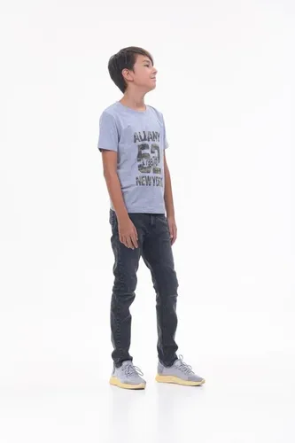 Детская футболка для мальчиков Rumino Jeans BOYFK25GRWLS003, Серый, 5000000 UZS