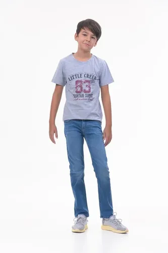 Детская футболка для мальчиков Rumino Jeans BOYFK25GRWLS011, Серый, фото № 17
