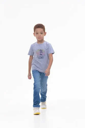 Детская футболка для мальчиков Rumino Jeans BOYFK10GRWB029, Серый, фото № 14