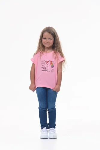 Детская футболка для девочек Rumino Jeans GRLFK1PWUC021, Розовый, sotib olish