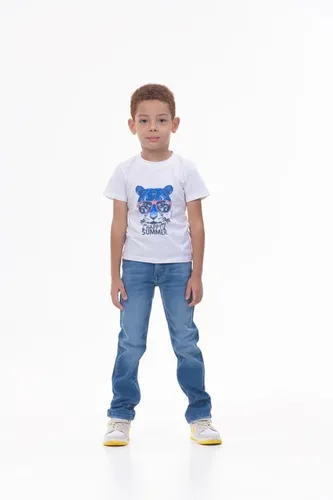 Детская футболка для мальчиков Rumino Jeans BOYWHT028, Белый, foto