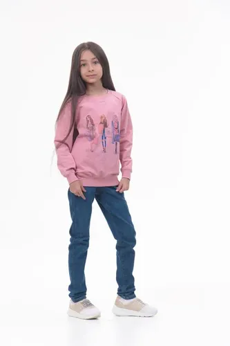Детская кофта с длинным рукавом для девочек Rumino Jeans GS003PWGS006, Розовый, sotib olish