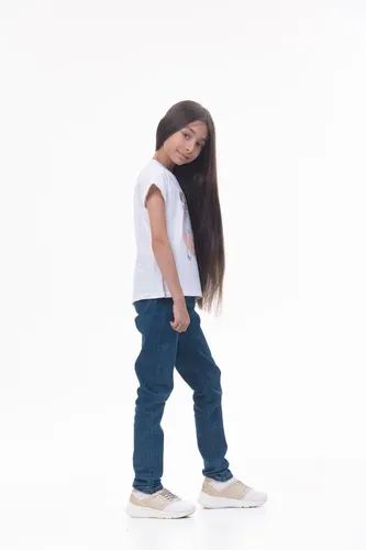 Детская футболка для девочек Rumino Jeans GRLFK47WHTWGS059, Белый, фото № 18