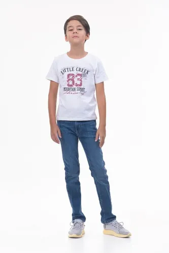 Детская футболка для мальчиков Rumino Jeans BOYFK51WHTWLS012, Белый, фото № 27