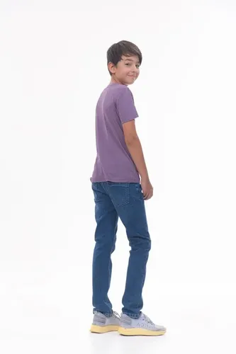 Детская футболка для мальчиков Rumino Jeans BOYPRPL019, Фиолетовый, arzon