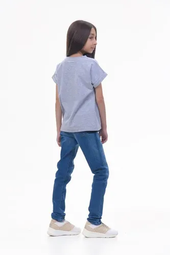 Детская футболка для девочек Rumino Jeans GRLFK25GRWHT012, Серый, 5000000 UZS
