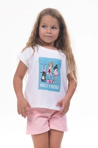 Детская футболка для девочек Rumino Jeans GRLFK41WHTWGS053, Белый, фото № 22