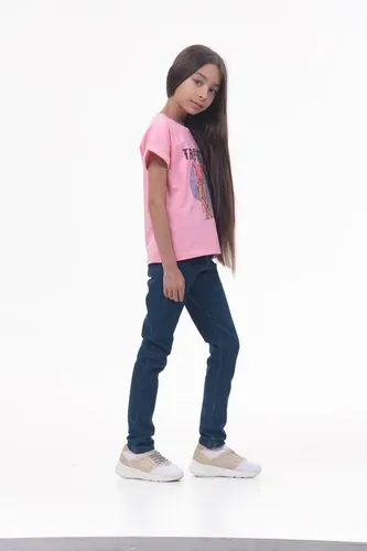 Детская футболка для девочек Rumino Jeans GRLFK13PWGS037, Розовый, O'zbekistonda