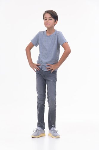 Детская футболка для мальчиков Rumino Jeans BOYR34GR022, Серый, фото № 20