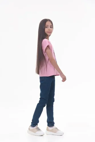 Детская футболка для девочек Rumino Jeans GRLFK34PWG035, Розовый, O'zbekistonda