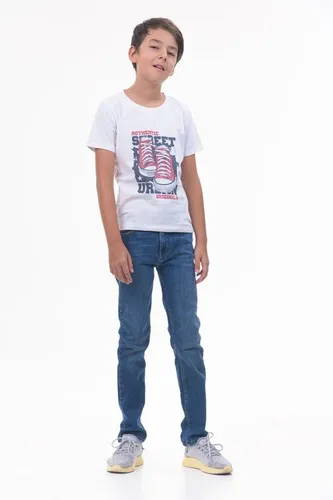 Детская футболка для мальчиков Rumino Jeans BOYFK51WHTWSS013, Белый, фото № 25