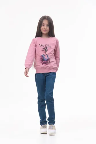 Детская кофта с длинным рукавом для девочек Rumino Jeans GS003PWGS007, Розовый, foto