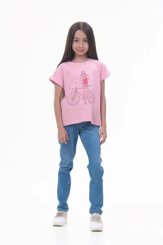 Детская футболка для девочек Rumino Jeans GRLFK34PWG029, Розовый, фото № 23