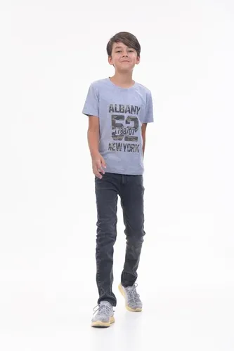 Детская футболка для мальчиков Rumino Jeans BOYFK25GRWLS003, Серый, фото № 10
