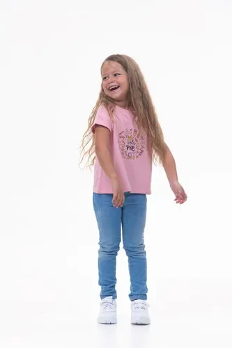 Детская футболка для девочек Rumino Jeans GRLFK38PWLS036, Розовый, фото № 11