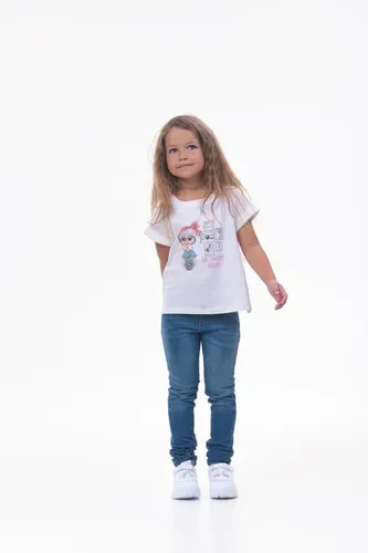 Детская футболка для девочек Rumino Jeans GRLFK41WHTWG071, Белый