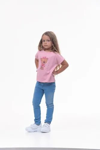 Детская футболка для девочек Rumino Jeans GRLFK3PWBR004, Розовый