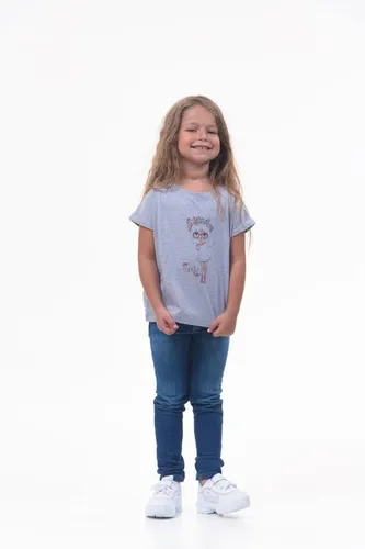 Детская футболка для девочек Rumino Jeans GRLFK4GRWG022, Серый, foto